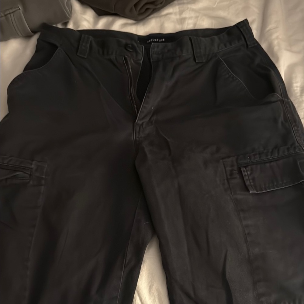 Men's Black Cargo Pants